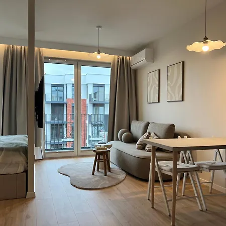 Komfortowy Przy Plazy Z Klimatyzacja I Parkingiem Apartmán Gdaňsk