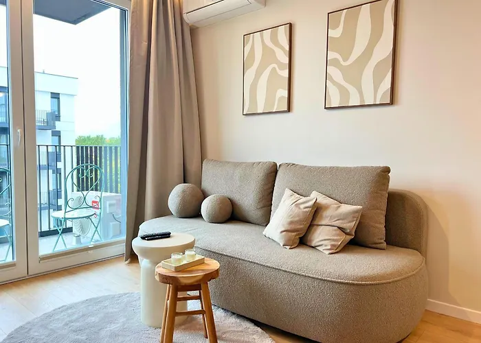 Komfortowy Przy Plazy Z Klimatyzacja I Parkingiem Apartamento Gdańsk