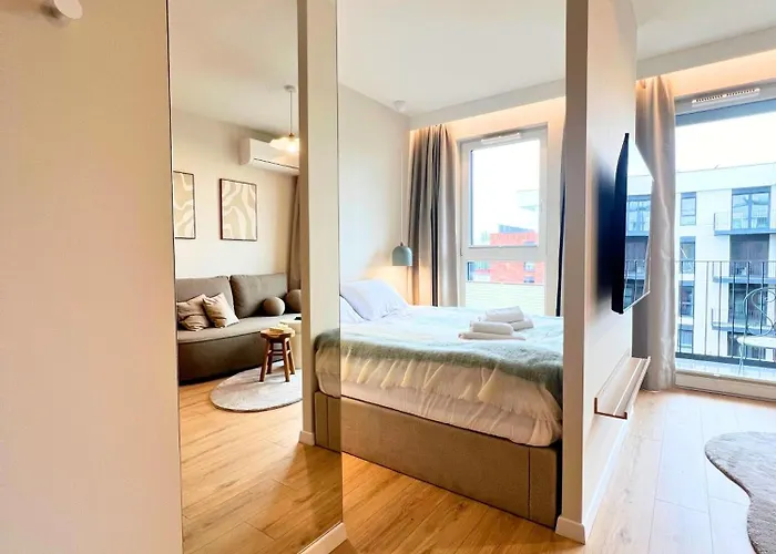 Komfortowy Przy Plazy Z Klimatyzacja I Parkingiem Apartamento Gdańsk