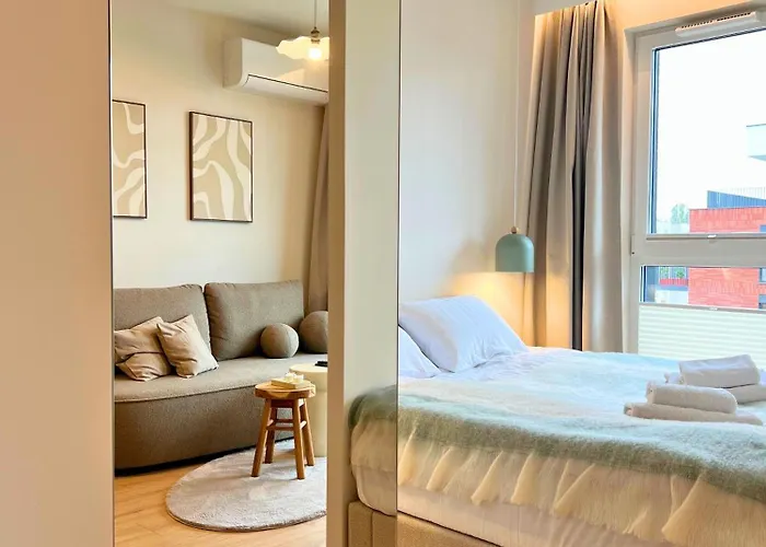 Komfortowy Przy Plazy Z Klimatyzacja I Parkingiem *