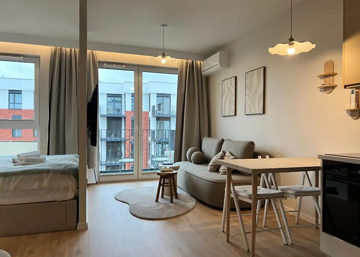 Komfortowy Przy Plazy Z Klimatyzacja I Parkingiem Apartamento Gdańsk